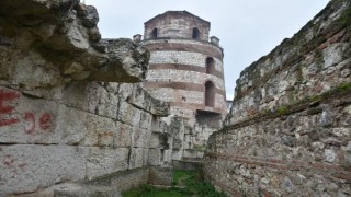 1900 yıllık Makedon Kulesi’nde restorasyon başladı