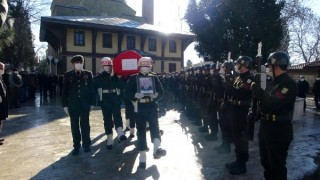 Kıbrıs gazisi Erginbaş, askeri törenle toprağa verildi