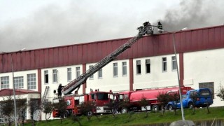 Tekirdağ’da fabrika yangını (1)