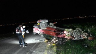 Tekirdağ’da takla atan otomobilin sürücüsü öldü