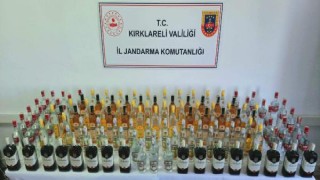 Bulgaristan’dan getirilen 125 litre kaçak içki ele geçirildi