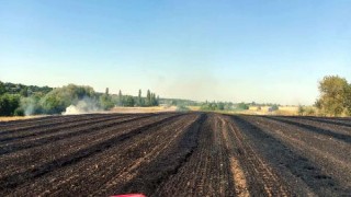 Kırklareli’de 25 dekar buğday tarlası yandı