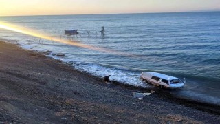 Şarköy’de denize uçan minibüsün şoförü yaralandı