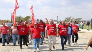 Kılıçdaroğlu’nun katılacağı açılış öncesi belediye işçilerinden ’ek zam’ eylemi