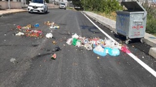Edirne’de belediyeden konteynerlerdeki çöpü yere döken şüpheli için suç duyurusu