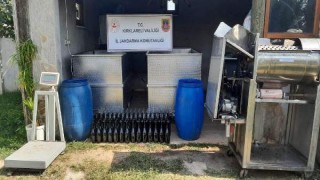 Kırklareli’de 1500 litre sahte içki ele geçirildi