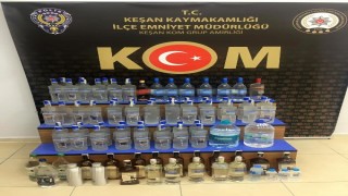 Edirne’de 79 litre kaçak ve 11 litre sahte içki ele geçirildi