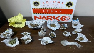 Edirne’de uyuşturucu operasyonu; 1 gözaltı