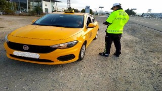 Edirne’de 33 taksi trafikten men edildi