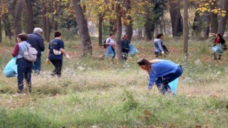 Edirne’de Kent Ormanı’nda çevre temizliği
