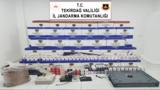 Tekirdağ’da kaçak 1 milyon 110 bin makarona 3 gözaltı