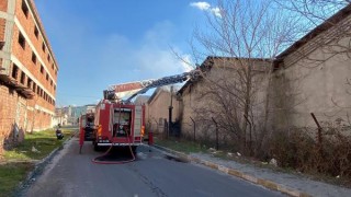 Tekirdağ’da, fabrikada makine patlaması sonrası yangın