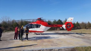 Ambulans helikopter 6 aylık bebek için havalandı