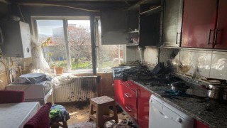 Edirne’de ocakta unutulan tavadan yangın çıktı: 1 yaralı