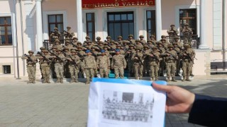 Tekirdağ’da askerlerin tarihi fotoğrafı yeniden canlandırıldı