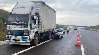 Tekirdağ’da kaza; uzman çavuş, eşi ve çocuğu yaralandı