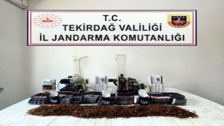Çerkezköy’de kaçak tütün ürünleri ele geçirildi; 1 gözaltı