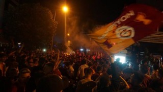 Trakya’da Galatasaraylı taraftarların şampiyonluk coşkusu