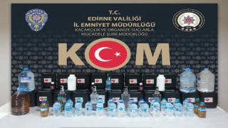 Edirne’de 140 litre etil alkol ele geçirildi