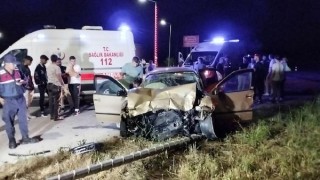 Edirne’de düğün dönüşü kaza; 2’si çocuk 6 yaralı