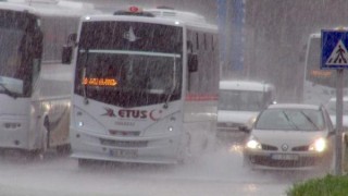Edirne’de rüzgar ve yağmur etkili oldu; ağaçlar devrildi
