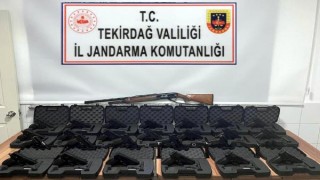 Tekirdağ’da jandarma operasyonunda 25 tabanca ele geçirildi; 1 gözaltı