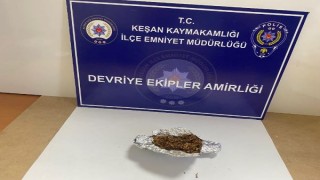 Edirne’de uyuşturucuyla yakalanan şüpheli gözaltına alındı