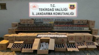 Şarköy’de 618 litre sahte içki ele geçirildi