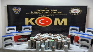 Edirne’de çok sayıda gümrük kaçağı ürün ele geçirildi