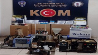 Tekirdağ’da 100 bin makaron ele geçirildi