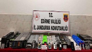 Edirne’de 450 kaçak elektronik sigara ele geçirildi