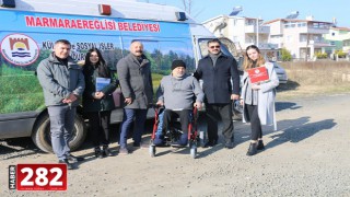Marmaraereğlisi Belediyesi’nden Engellilere, Akülü Tekerlekli Sandalye ve Yürüteç Yardımı