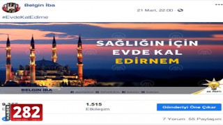 AK Parti Edirne İl Başkanlığı "Evde Kal Edirne" klibi hazırladı