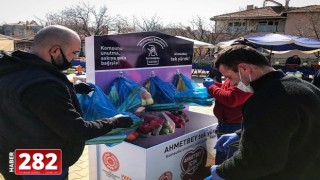 Lüleburgaz'da "Askıda Gıda Kampanyası" başlatıldı