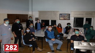 Tekirdağ'da sağlık çalışanlarına esnaftan yemek ikramı