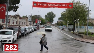 Edirne ve Tekirdağ'da yağmur etkisini sürdürüyor