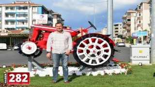 Antika traktör Başkan Yüksel ile hayata döndü