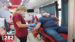 Malkara'da Kızılay'a 87 ünite kan bağışlandı