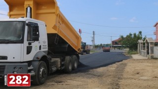 Marmaraereğlisi’nde Yol yapım Çalışmaları Sürüyor