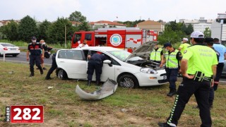 Tekirdağ'da minibüs ile otomobil çarpıştı: 1 ölü, 8 yaralı