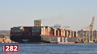 Dev konteyner gemisi MSC Maya Tekirdağ'da