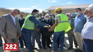 Malkara'da hayırsever iş adamı tarafından yaptırılan caminin temeli törenle atıldı