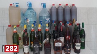 Tekirdağ'da 751 litre sahte ve kaçak içki ele geçirildi