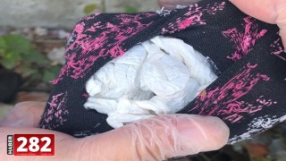 Uyuşturucuyu hafriyatın arasındaki çorabın içine gizlemişler