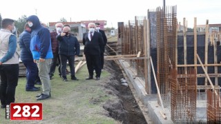 Ergene Belediye Başkan Vekili Salih Tıknas Spor Kompleksindeki Çalışmaları İnceledi