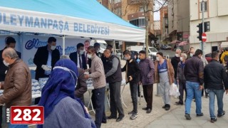 Süleymanpaşa Belediyesinden Miraç Kandili dolayısıyla kandil simidi ikramı
