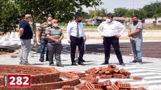 Başkan Sarıkurt Baki Sokak'taki Park Çalışmasını İnceledi