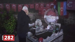 Başkan Yüksel Mezarı Başında Şehit Eren Bülbül’ü Andı