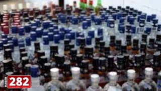 Edirne’de 63 şişe kaçak içki ele geçirildi