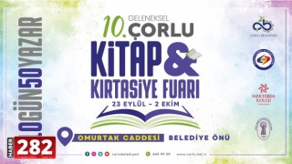 10. Geleneksel Çorlu Kitap ve Kırtasiye Fuarı Başlıyor